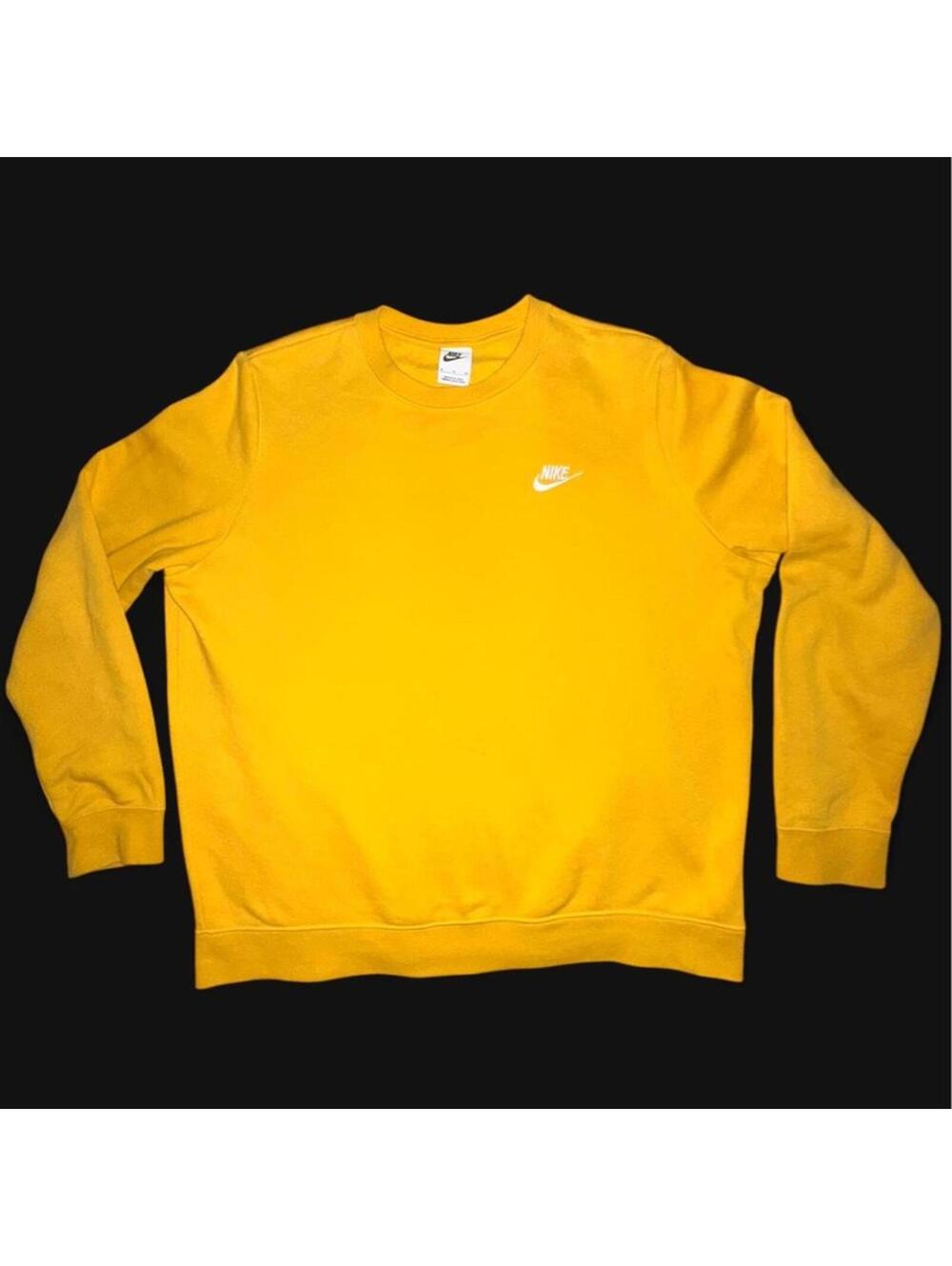 Nike Sportswear Mustard Yellow Crewneck Sweatshirt XL